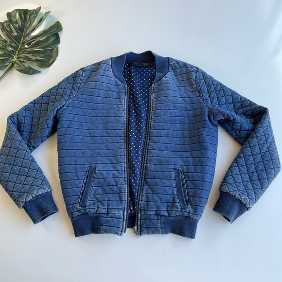 Tinsel Jackets & Coats Tinsel Denim Couture S Jean Puffer Jacket
